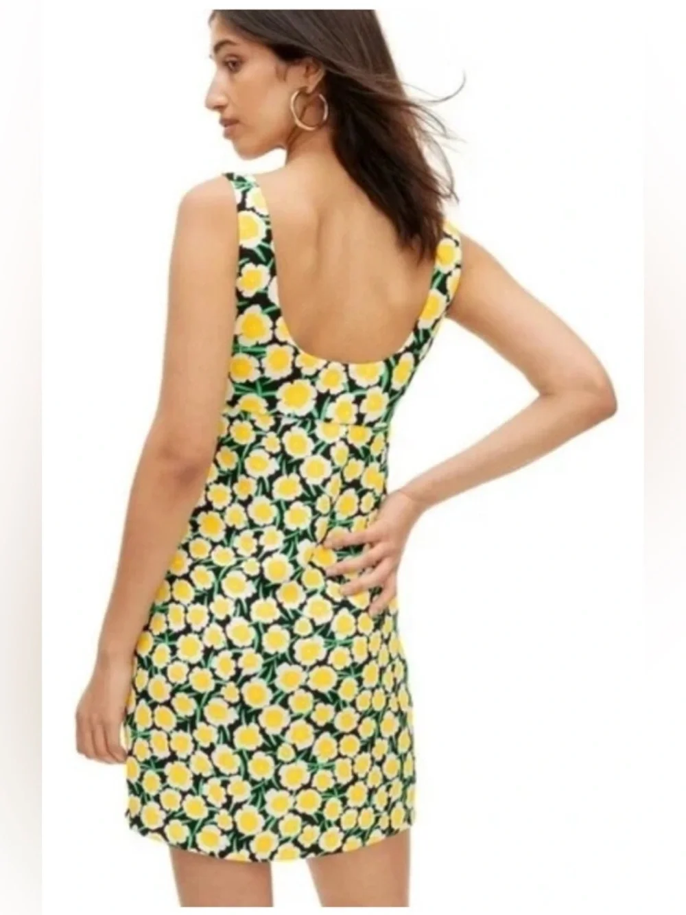 Diane Von Furstenberg Yellow Floral Print Dress by for target - Picture 12 of 16